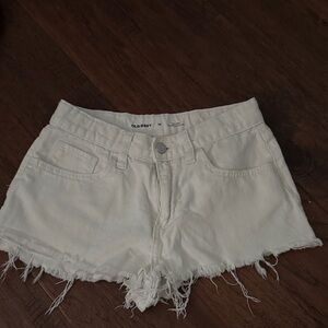Old Navy Women's Cream Jean Shorts